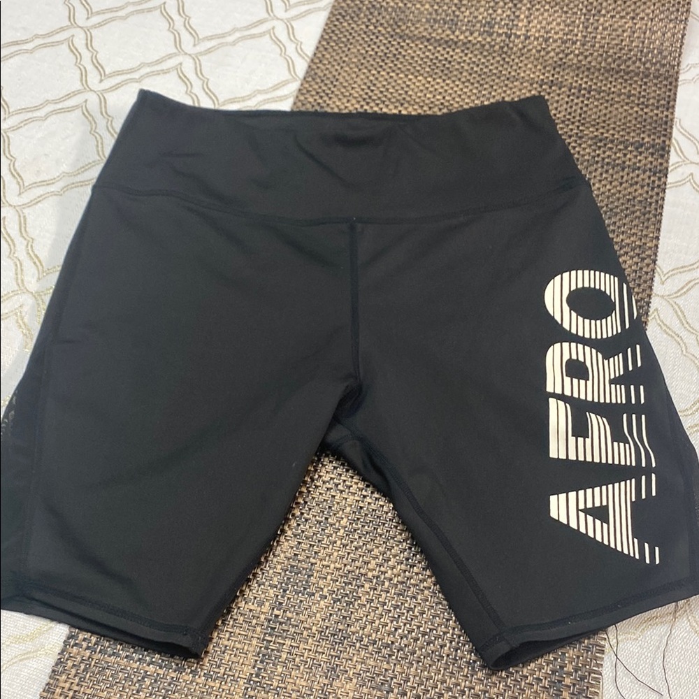 Aeropostale Black Biker Shorts